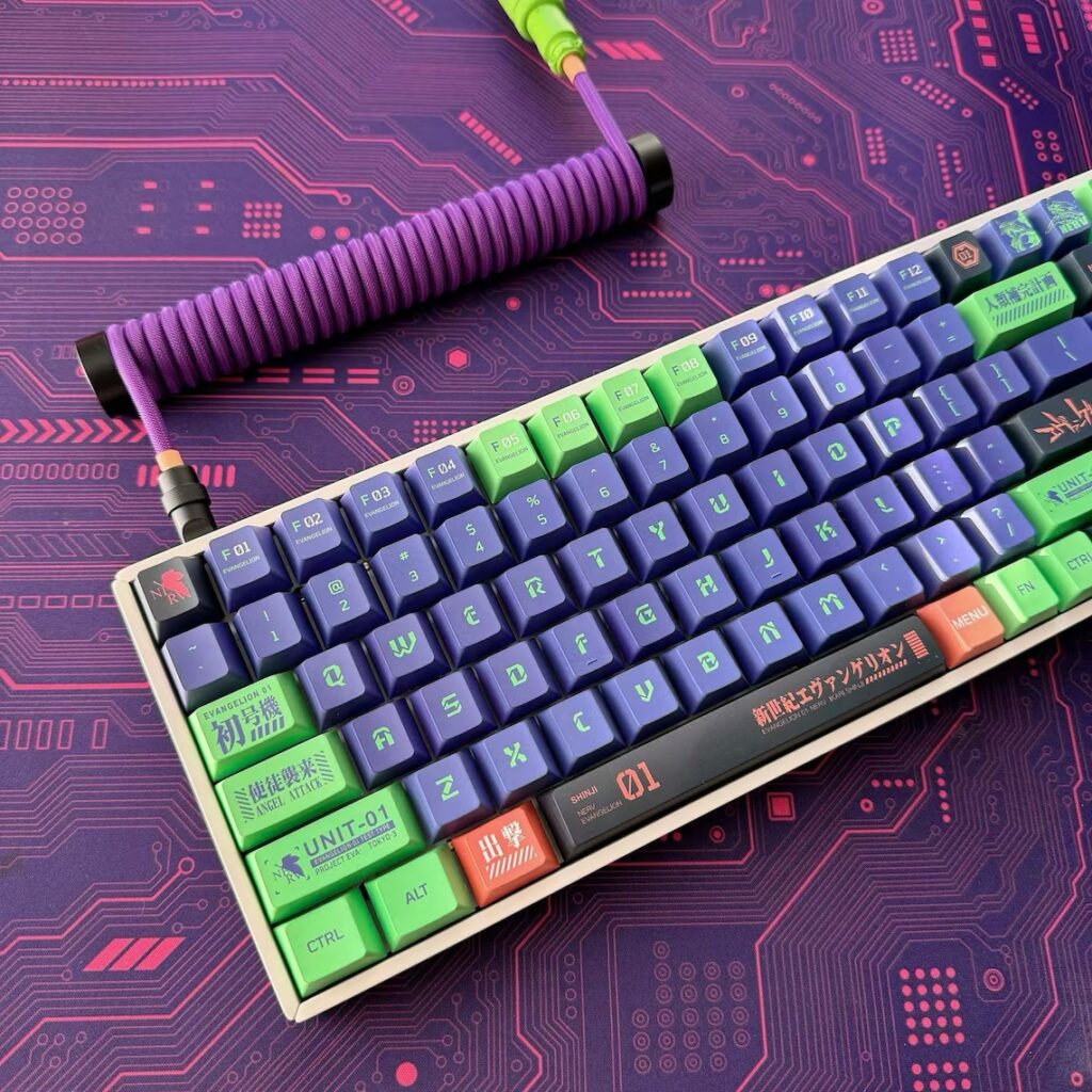 Eva Unit-01 Dye-Sub PBT Keycap Set